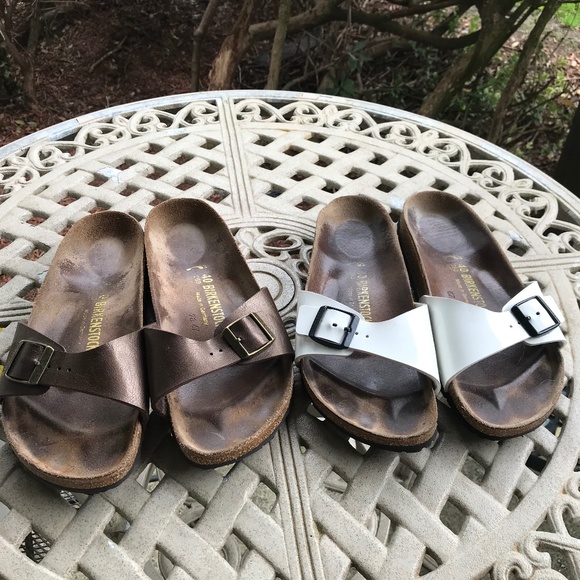 Birkenstock Shoes | Birkenstock 2 Pairs Of Sandal Slides Eu 4 | Poshmark